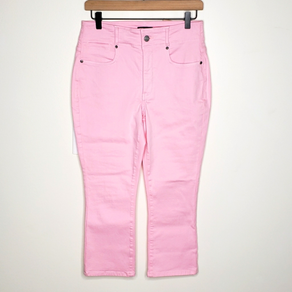 NYDJ Jeans Size 6 Pink Capri Crop Ami Skinny High Rise Lift Tuck Technology